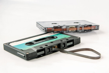 Old cassette tapes