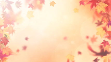 Obraz na płótnie Canvas Abstract autumn backround with soft fall colors
