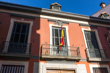 Naklejka premium Poranny widok na Muzeum Romantyzmu w Madrycie, Hiszpania