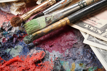 Obraz premium the price of contemporary art market