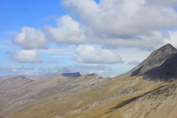 panorama of clouds in mountain