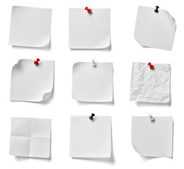 note paper push pin message