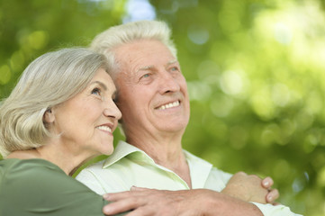 Portrait of a happy mature couple smiling