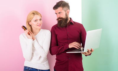 Professional hairstylist advice tips. Hairstylist shows his portfolio. Hair colorist professional...