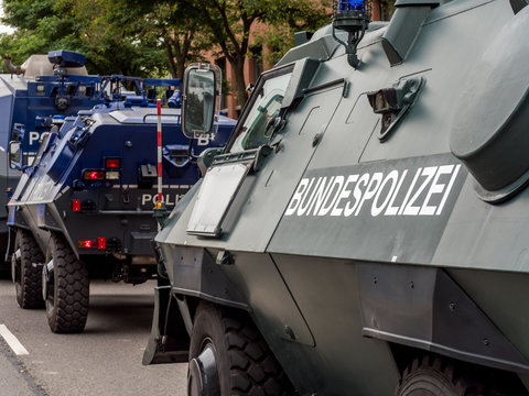 Panzerwagen der Bundespolizei