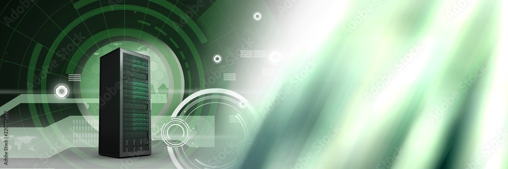 Poster computer server and technology information interface transition