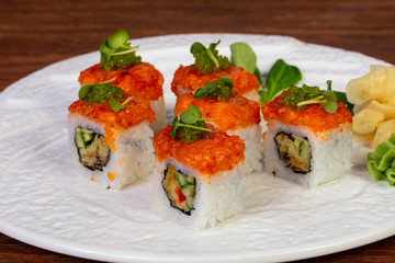 Japanese salmon roll