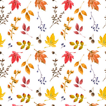 Warm Autumn Seamless Pattern