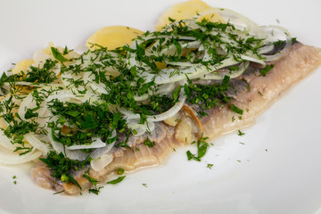 Tasty Norwegian herring