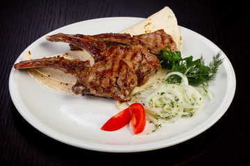 Delicious fried veal