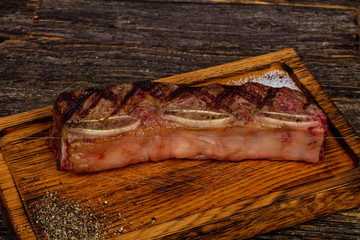 Beef steak short ribs