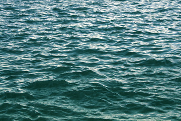 Open sea with waves