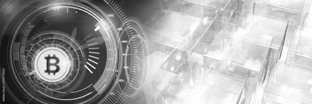 Poster bitcoin technology information interface transition