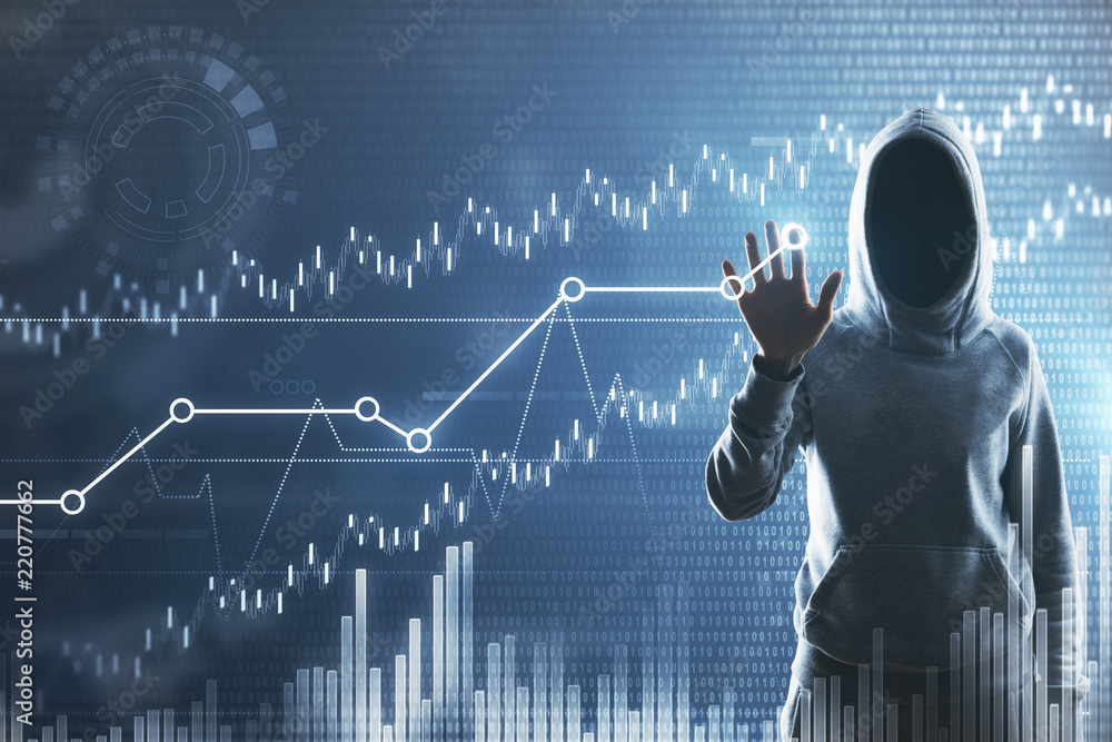 Poster hacking and phishing concept