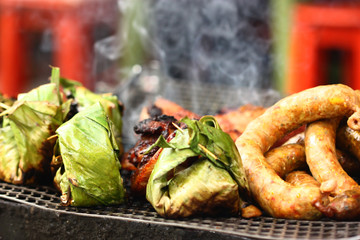 pork sausage and smoke sausage