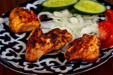 Roasted chicken wings