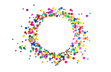 Confetti frame Birthday carnival holidays party decoration
