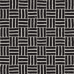 Hand drawn seamless repeating pattern with lines tiling. Grungy freehand background texture.