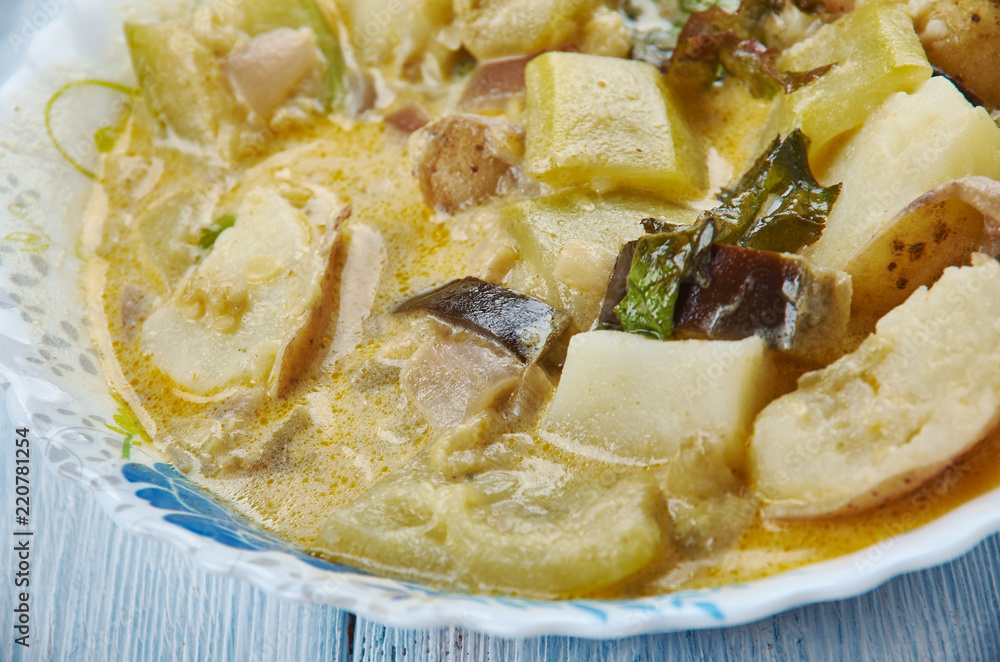 Poster soya chunks vegetable kurma