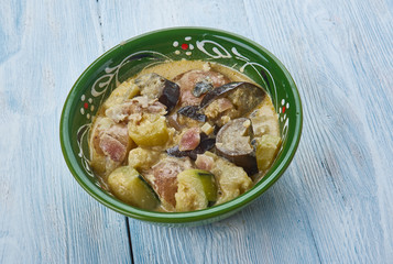 Curried potato korma