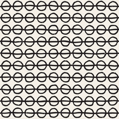 Hand drawn seamless pattern. Abstract geometric shapes background in black and white. Vector ethnic style texture.