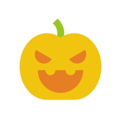 jack o lantern Halloween related icon, flat design