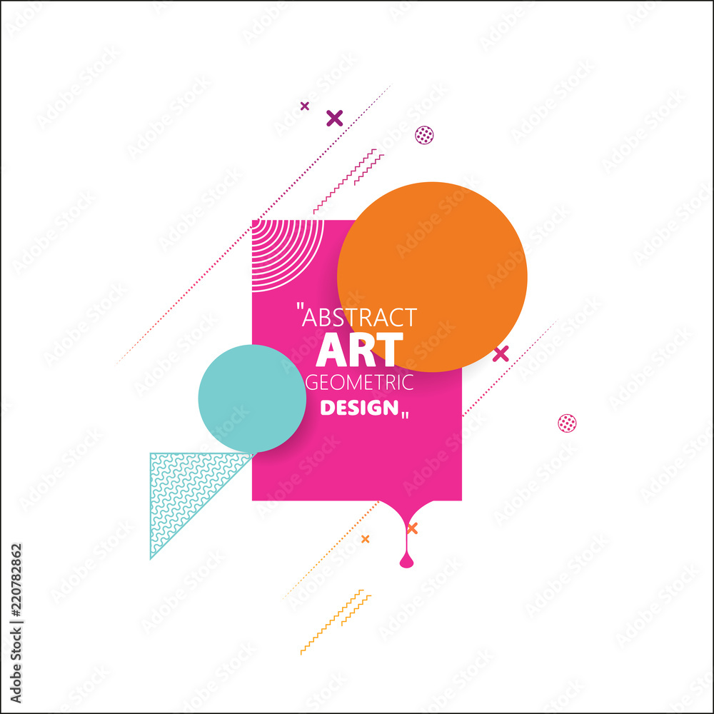 Aufkleber vector frame art graphics for hipsters . dynamic frame stylish geometric black background . element 
