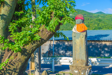 Statue of Jizo bosatsu at Akechi-ji Temple, 9th temple of the Chichibu 34 Kannon Sanctuary. 
