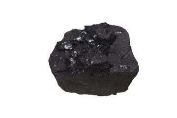 Obraz premium coal isolated on white background