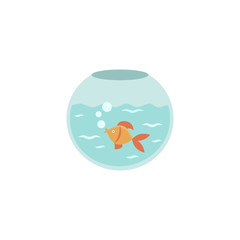 Aquarium flat vector icon