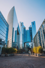 La Defense business area scycrapers, Paris, France, Europe