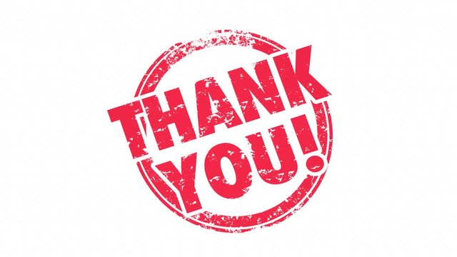 Thank You Appreciation Recognition Gratitude Stamp 3d Animation