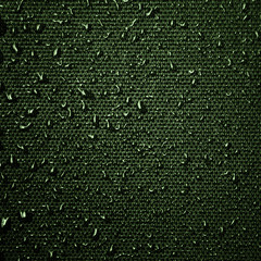 Water drops on fabric texture