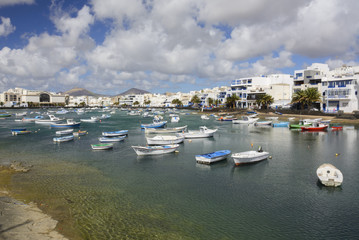 Fototapeta na wymiar view of Charco de San Gines in Arrecife, Lanzarote