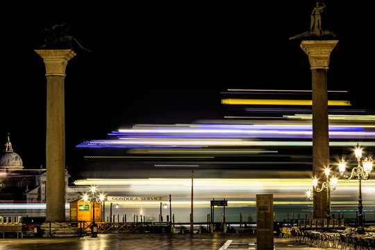 Speeding Cruise Ship In Venice