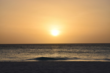 Tramonto romantico ad Aruba - Caraibi