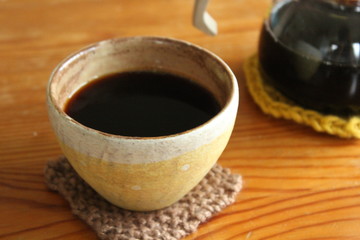 ホットコーヒー入りました。