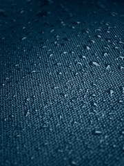 Water drops on fabric texture