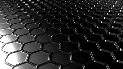Obraz premium Metal industrial black grunge background. 3d illustration, 3d rendering.