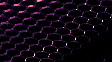 Fototapeta premium Purple metal industrial grunge background. 3d illustration, 3d rendering.