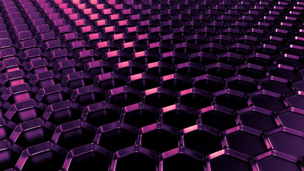 Naklejka premium Purple metal industrial grunge background. 3d illustration, 3d rendering.