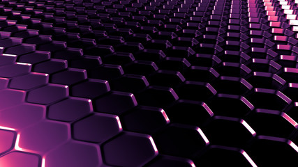 Naklejka premium Purple metal industrial grunge background. 3d illustration, 3d rendering.