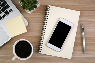 Top View Wood Office Desk Table