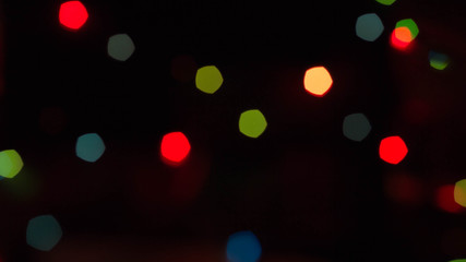 Red and orange holiday bokeh. Abstract Christmas background