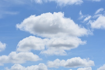 Naklejka na ściany i meble blue sky and white clouds backdrop