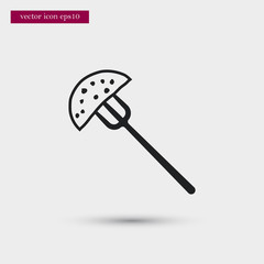 Omelet icon. Simple food element illustration.