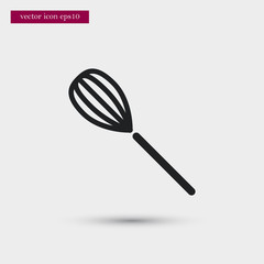Whisk icon. Simple food element illustration.
