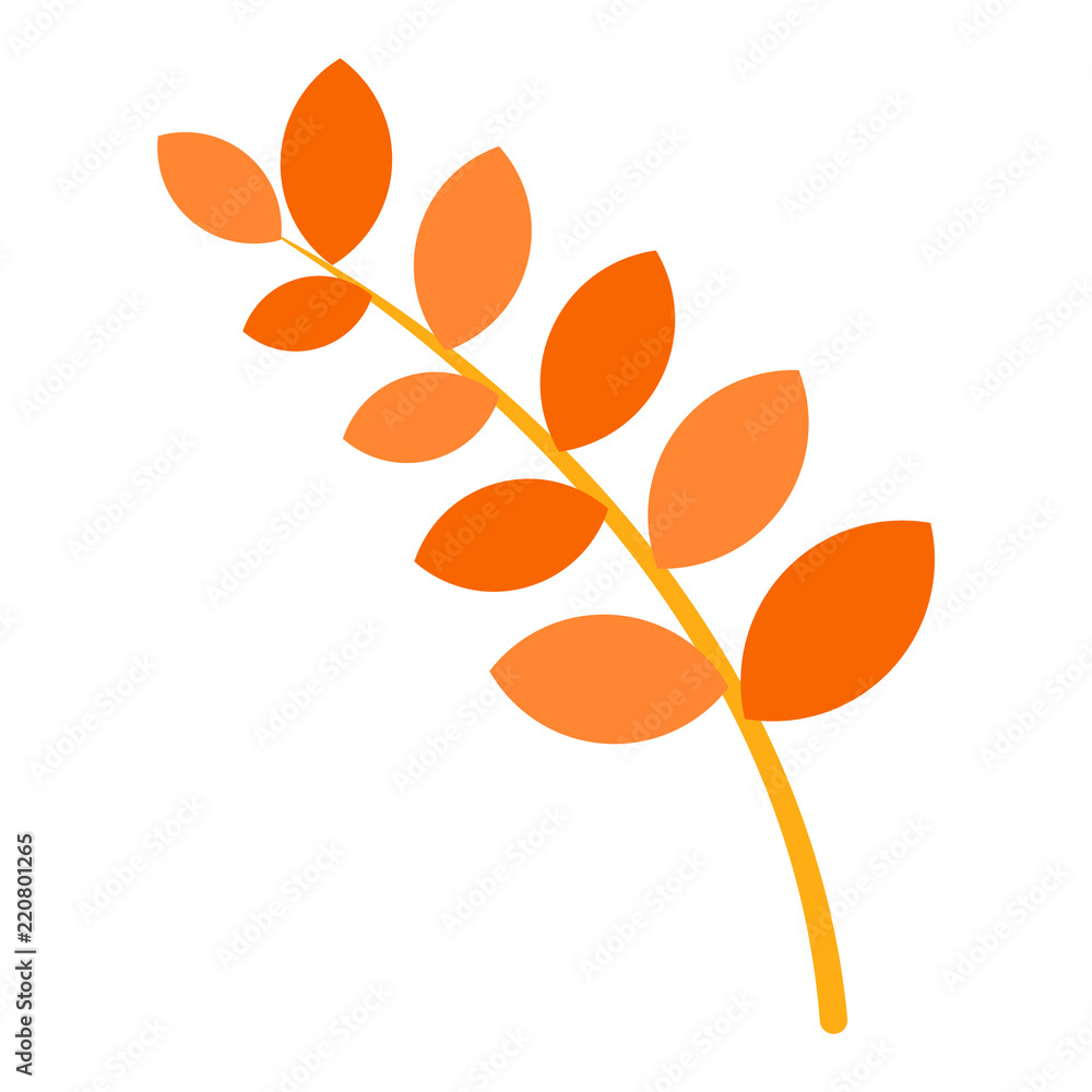 Aufkleber branch of tree autumn icon. flat illustration of branch of tree autumn vector icon for web design