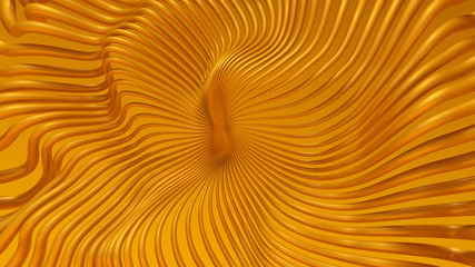 Abstract background with lines and waves. 3d illustration, 3d rendering.