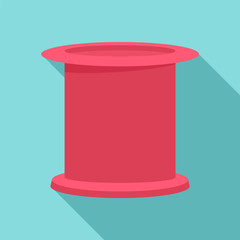 Female condom icon. Flat illustration of female condom vector icon for web design